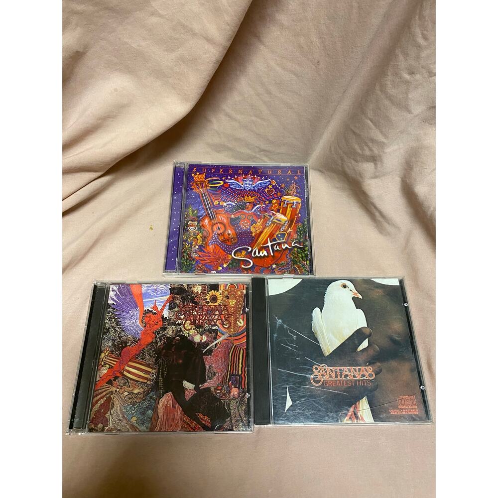 Lot Of 3 Santana CDs: Abraxas, Supernatural, Greatest Hits
